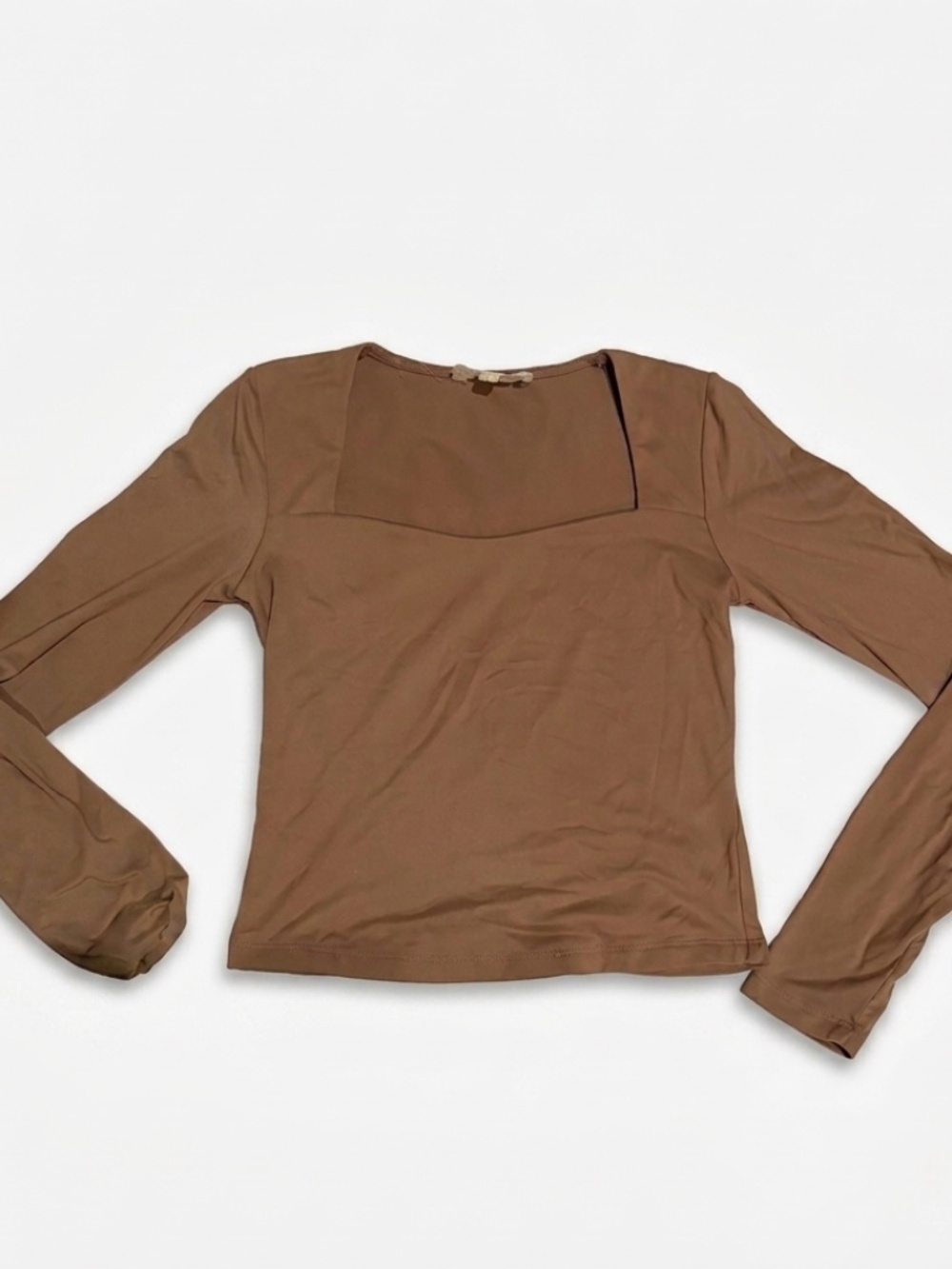 Brown long sleeve tee